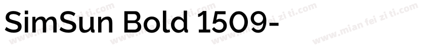 SimSun Bold 1509字体转换